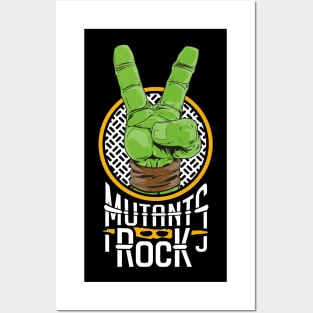 Mutants Rock - Michaelangelo Posters and Art